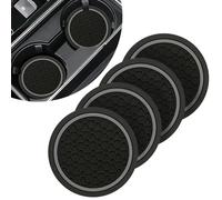 4PCS Car Cup Holder Coasters,2.76" Anti-Slip Insert Water Bottle Pads