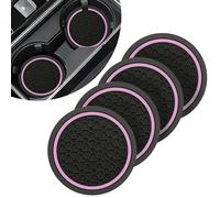 4PCS Car Cup Holder Coasters,2.76" Anti-Slip Insert Water Bottle Pads