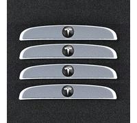 4pcs Car Door Anti-Collision Strip, for Tesla Model 3 S X Y, Anti-Scratch Car Door Edge Guard Protectors Accessories,-Grey