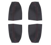 4Pcs Car Door Armrest Cover for Forester 2008-2012 (RHD), Inner Door Handle Panel Armrest Cover Protective Trim Styling Accessories,B/Black~red