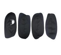 4Pcs Car Door Armrest Cover for VW Passat B5 1998 1999 2000 2001-2005 (RHD), Inner Door Handle Panel Armrest Cover Protective Trim Styling Accessories,A/Black