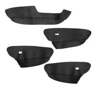 4pcs Car Door Handle Armrest Panel Cover for BMW X5 E70 2007-2013(RHD), Microfiber Leather Interior Door Panel Trim Interior Accessories,A/Black