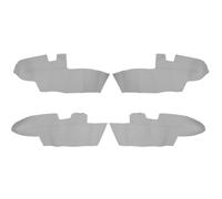 4pcs Car Door Handle Armrest Panel Cover for Hyundai Santa Fe 2006-2012(RHD), Microfiber Leather Interior Door Panel Trim Interior Accessories,B/Gray