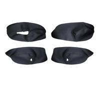 4pcs Car Door Handle Armrest Panel Cover for VW Golf 4 MK4 Jetta 1998-2004 2005 solo 4 porte(RHD), Microfiber Leather Interior Door Panel Trim Interior Accessories,A/Black-C/4pcs