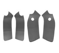 4pcs Car Door Handle Armrest Panel Cover for VW Golf 6 2010 2011 2012 2013(RHD), Microfiber Leather Interior Door Panel Trim Interior Accessories,C/Door Panel~Black