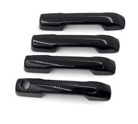 4PCS Car Door Handle Cover Exterior Moulding Trim Overlay Stciker Protector Accessories Replacement for Tundra 2022 2023 2024 2025(Sliver)(Gloss Black)