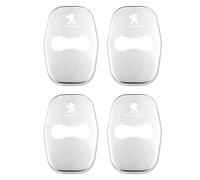 4PCS Car Door Lock Cover Logo Stainless Steel for Peugeot 408 4008 308 3008 Rifter 5008 508 2008 208 301 RCZ Styling Accessories,Silver Style
