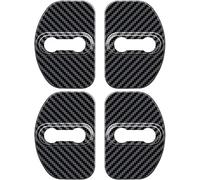 4PCS Car Door Lock Cover Protector for Epica 2007-2011, Guard Latch Cap Sticker Buckle Anti-Corrosion Automotive Interior Quiet Closing Anti and Vibration Dampening,A/Carbonfibre