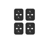 4pcs Car Door Lock Protectors for Mitsubishi Outlander PHEV, Silicone Foldable Anti-Rattle Noise Reduction Protectors Shock Absorption Silent Guards