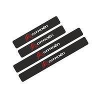 4Pcs Car Door Sill Protector, for Citroens Berlingo C-Elysee C1 C3 C5 C6 C4 DS5 Carbon Car Scuff Plate Door Sill Trim Welcome Pedal Non-Slip Car Accessories,E