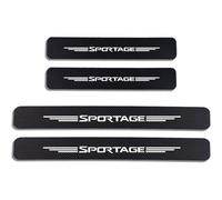 4pcs Car Door Sill Protector for KIA SPORTAGE CEED Carbon Fiber Threshold Protective Strips Film Kick Plate Cover Sticker Styling Accessories (Sportage White)
