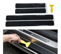 4PCS Car Door Sill Protector for Land Rover Discovery 4 2009-2017, 4D Carbon Fiber Threshold Scuff Plate Cover Sticker Car Kick Plates Accessories