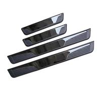 4pcs Car Door Sill Protector for Lincoln MKC 2014 2015 2016 2017 2018 2019 2020 2021,Non-Slip Anti Scratch Scuff Guard Threshold Cover Pedal Sticker Trim Styling,A-Black