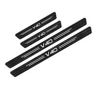 4Pcs Car Door Sill Protector for Vo-lvo XC40 XC60 XC70 XC90 S60 S80 S90, Anti Scratch Carbon Fiber Threshold Edge Entry Guard Stickers Kick Plates Styling Accessories, V40