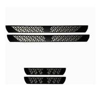 4Pcs Car Door Sill Protector for VW Amarok 2 2022-2024, Stainless Steel Threshold Kick Plates Welcome Pedal Styling Accessories,C/Carbon Fiber