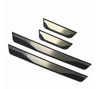 4Pcs Car Door Sill Protector for VW T-ROC AC7 2020-, Stainless Steel Door Sill Kick Plates Protector Strips, Nonslip Antiscratch Welcome Pedal,Silver