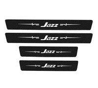 4Pcs Car Door Sill Protector Kick Plate Guard for Hon-da Accord Civic HR-V CR-V Vezel FIT, Carbon Fiber Automobile Threshold Protection Sticker Welcome Pedal Decor Accessories, JAZZ