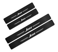 4Pcs Car Door Sill Protector Kick Plate Guard for Hon-da HR-V CR-V FIT ODYSSEY CITY, Carbon Fiber Automobile Threshold Protection Sticker Welcome Pedal Decor Accessories, JAZZ