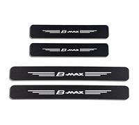 4Pcs Car Door Sill Protector Kick Plates For Fo-rd B-MAX GT KA FLEX C-MAX Figo, Carbon Fiber Scuff Guard Threshold Cover Door Entry Guards Cover Trim Auto Anti-Scratch Accessories,B~MAX