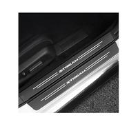 4Pcs Car Door Sill Protector Sticker for Honda Stream，Carbon Fiber Kick Plates Cover Welcome Pedal Decorative Accessories
