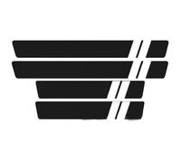 4pcs Car Door Sill Protector Strips for BMW 1 Series Hatchback (F70) 2024-2026, Car Kick Plates Carbon Fiber Anti Scratch Threshold Protective Film,G/Short White Line