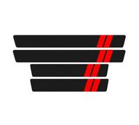 4pcs Car Door Sill Protector Strips for BYD Tang 2018-2024, Car Kick Plates Carbon Fiber Anti Scratch Threshold Protective Film,Red-2
