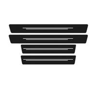 4pcs Car Door Sill Protector Strips for CROSSROAD 2009, Car Kick Plates Carbon Fiber Anti Scratch Threshold Protective Film,White-1