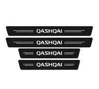 4Pcs Car Door Sill Protector Strips for NIS-san Qashqai, Self-Adhesive Anti Scratch Carbon Fiber Threshold Edge Entry Guard Stickers Interior Styling Accessories,White