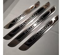 4Pcs Car Door Sill Protector Strips for Peu-geot 308 208 508 207 3008 2008 307, Stainless Steel Kick Plates Scuff Guard Threshold Styling Decoration Accessories