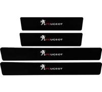 DAMALILI 4Pcs Car Door Sill Protector Strips for Peugeot Partner 2019-2023, Premium Carbon Fiber Sill Protectors，Carbon Fiber Threshold Protective Stickers