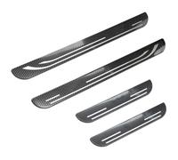 4Pcs Car Door Sill Protector Strips For Skoda Yeti 2014-2027, Threshold Welcome Pedal Cover Anti Kick Scratch Protection Styling Accessories,A