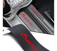 4Pcs Car Door Sill Protector Threshold Scuff Plate for Seat Cupra Born, Carbon Fiber Car Kick Plates Sticker Automobile Welcome Pedal Decorative Strips (Born)