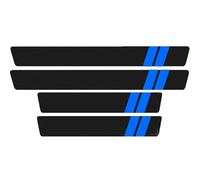 4Pcs Car Door Sill Protectors Strips, for BMW 1 2 3 4 5 6 7 8 Series X1 X2 X3 X4 X5 X6 X7 Z4 M1 M3 M4 M6 Carbon Fiber Scuff Plate Threshold Protective Film Kick Plate Cover Sticker Accessories