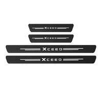 4pcs Car Door Sill Scuff Kick Plate Protector, for KIA XCeed Carbon Fiber Scuff Guard Nonslip Welcome Pedal Sticker Decorative Styling Accessories