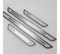 4pcs Car Door Sill Scuff Plate for Jeep Grand Cherokee Comander Wrangler Compass Renegade Patriot, Welcome Pedal Guard Kick Plates Threshold Cover Stainless Steel Car Door Sill Protector Accessories