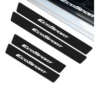 4pcs Car Door Steps Protector Strips for Ford Ecosport, Carbon Fiber Car Door Sill Protector Welcome Pedal Protector Cover Non-Slip Anti-Scratch Inner Accessories