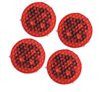 4pcs Car Door Warning Light 3 Bulb Red LED Magnetic Safety Signal | PVC Housing, Intelligent Induction, Infrared Control Chip, Rain Resistant, Wiring-free Fitting for Drivers Roadside Parking