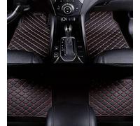 4pcs Car Floor Mats Fits for Citroen C4 Grand Picasso/Grand C4 SpaceTourer 2015-2022, Leather Foot Carpets Waterproof All-weather Floor Liners Luxury Interior Mats for the Vehicle,B