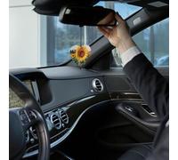 4PCS Car Fresheners Hanging Lavender Air Fragrance Beautiful sunflower Car Aromatherapy Tablets Rearview Mirror Pendant Auto Fresheners Long Lasting Fragrance Scented Card
