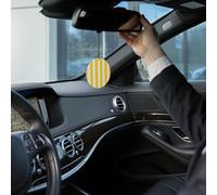 4PCS Car Fresheners Hanging Lavender Air Fragrance Lemon Yellow Stripes Car Aromatherapy Tablets Rearview Mirror Pendant Auto Fresheners Long Lasting Fragrance Scented Card