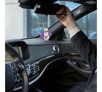 4PCS Car Fresheners Hanging Lavender Air Fragrance Love alpaca purple Car Aromatherapy Tablets Rearview Mirror Pendant Auto Fresheners Long Lasting Fragrance Scented Card