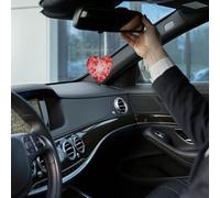 4PCS Car Fresheners Hanging Lavender Air Fragrance Love Heart Shape Car Aromatherapy Tablets Rearview Mirror Pendant Auto Fresheners Long Lasting Fragrance Scented Card