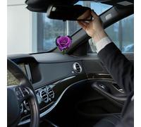 4PCS Car Fresheners Hanging Lavender Air Fragrance Purple Rose Flower Car Aromatherapy Tablets Rearview Mirror Pendant Auto Fresheners Long Lasting Fragrance Scented Card