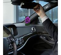 4PCS Car Fresheners Hanging Lavender Air Fragrance Purple Rose Flower Car Aromatherapy Tablets Rearview Mirror Pendant Auto Fresheners Long Lasting Fragrance Scented Card