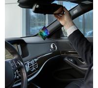4PCS Car Fresheners Hanging Lavender Air Fragrance Rainbow smoke Car Aromatherapy Tablets Rearview Mirror Pendant Auto Fresheners Long Lasting Fragrance Scented Card