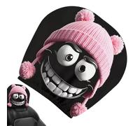 4pcs Car Headrest Covers Dark Style Car Seat Head Rest Protector, Seat Headrest Dust Covers Fully Surrounded, Funny Cars Accessories, For Halloween SUV Sedan Driving Holiday