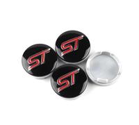 4pcs Car Hub Caps for Ford ST Fiesta EcoSport Explorer Escort Kuga Focus 1 2 3 mk2 mk3 mk4 mk5 mk7 54mm, Wheel Center Caps Hub Centre Emblem Badge Covers Sunscreen Waterproof Styling Accessories