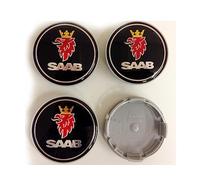 4pcs Car Hub Centre Caps, DustProof Rims Badge Wheel Center Caps, Waterproof Hubcaps, Exterior Decoration Accessories, For Saab 93 9-3 9-5 Vector Linear Aero, 63mm