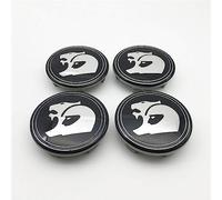 4pcs Car Hub Centre Caps, DustProof Rims Badge Wheel Center Caps, Waterproof Hubcaps, Exterior Decoration Accessories, For Holden HSV, 63mm,Bla-ck