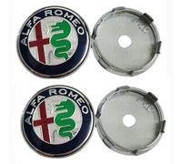 4Pcs Car Hub Centre Caps, for Alfa Romeo Giulia (952) Veloce AWD 2016-2022 60mm Waterproof Dust Proof Wheel Center Hub Caps Protect Decoration Accessories Replacement,A